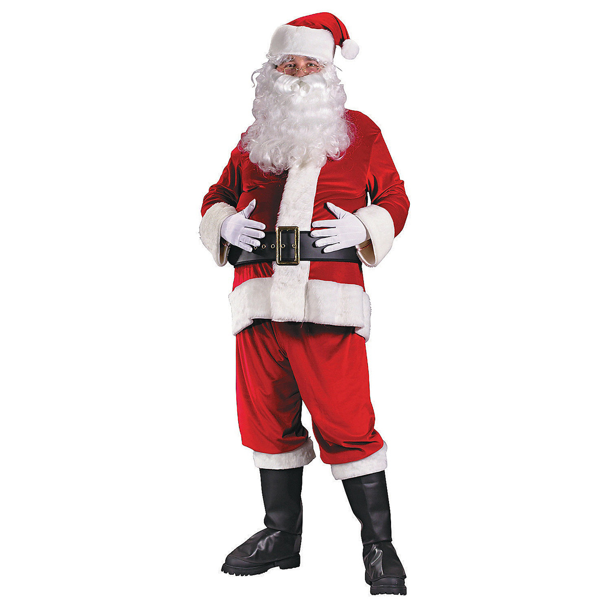 Rich Red Velvet Santa Suit - Size Large 40-48